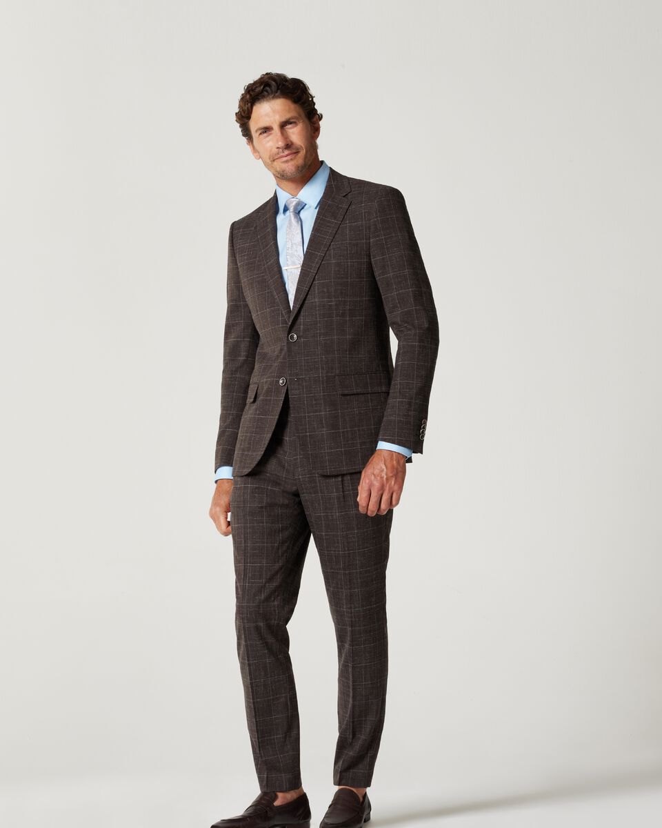Slim Long-Sleeve Herringbone Shirt